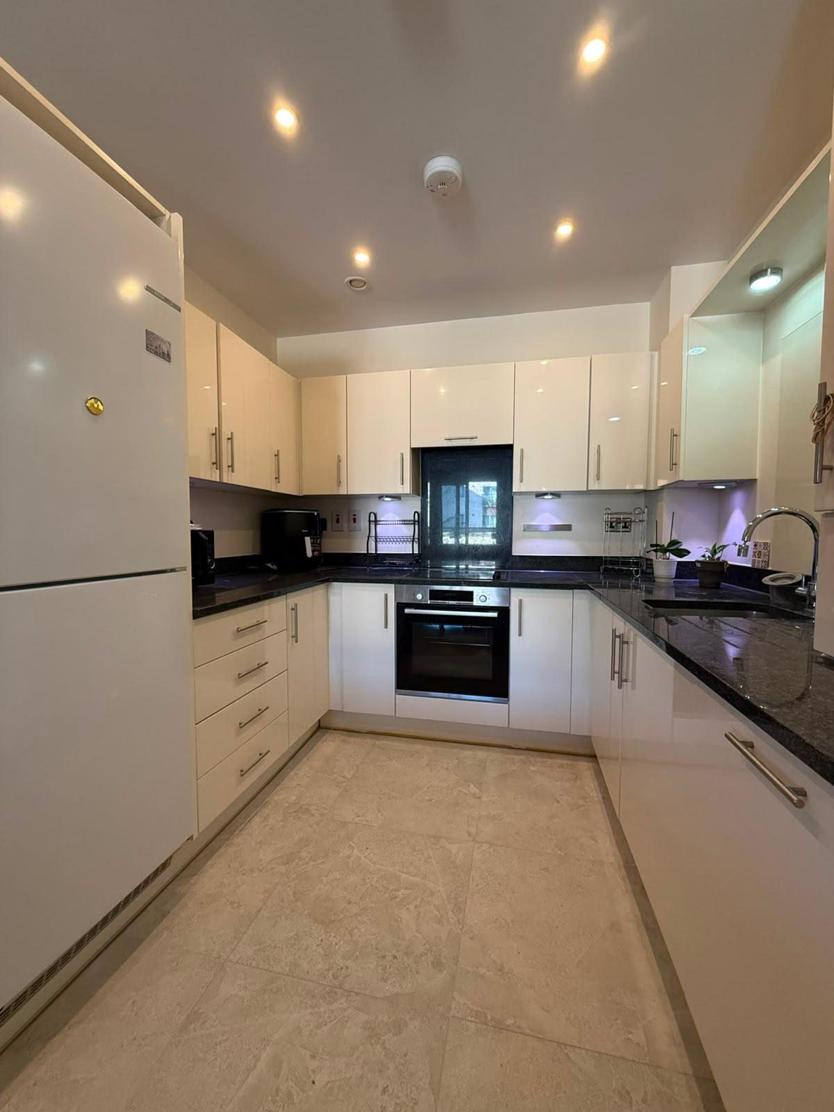 Hard floors mopped and finished after a whole-property clean