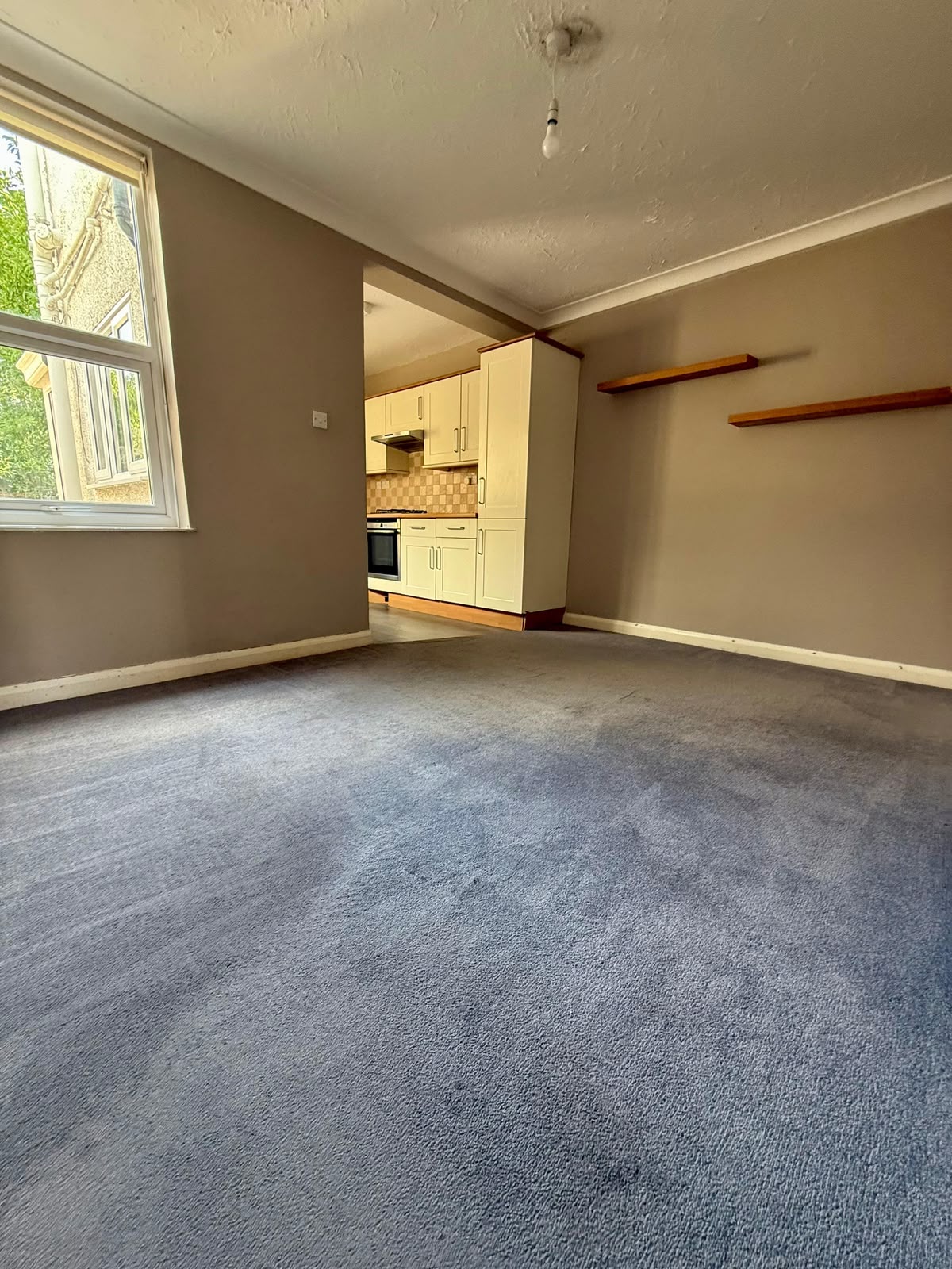 Cleared and cleaned bedroom ready for a check-out inspection